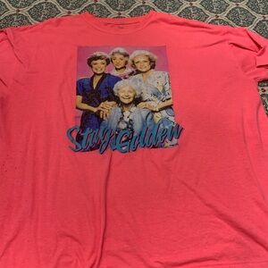 Stay Golden Graphic Tee - Bright Pink